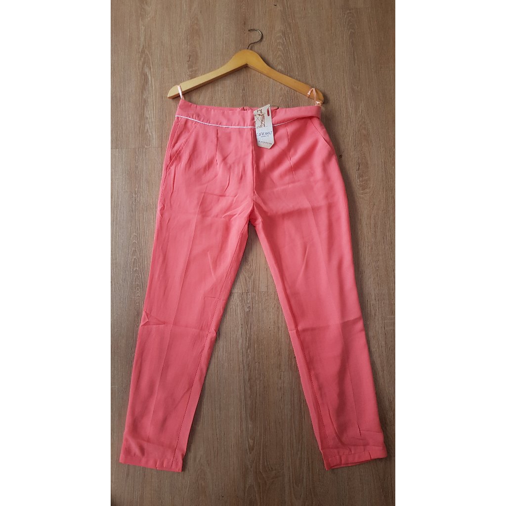 leRosetz celana orange long pants size L