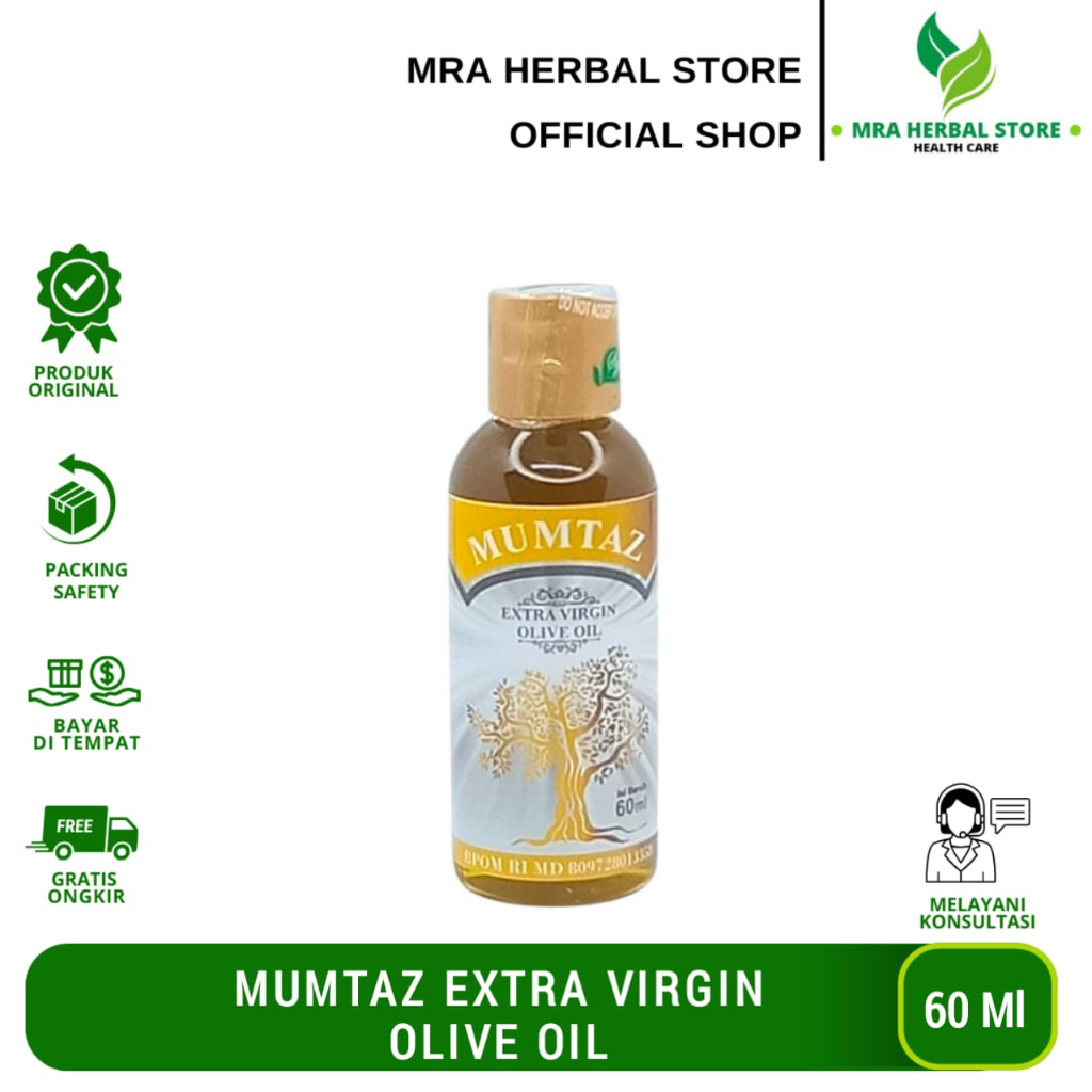 

Minyak Zaitun Mumtaz 60 ML | Minyak Zaitun Extra Virgin Olive Oil Original