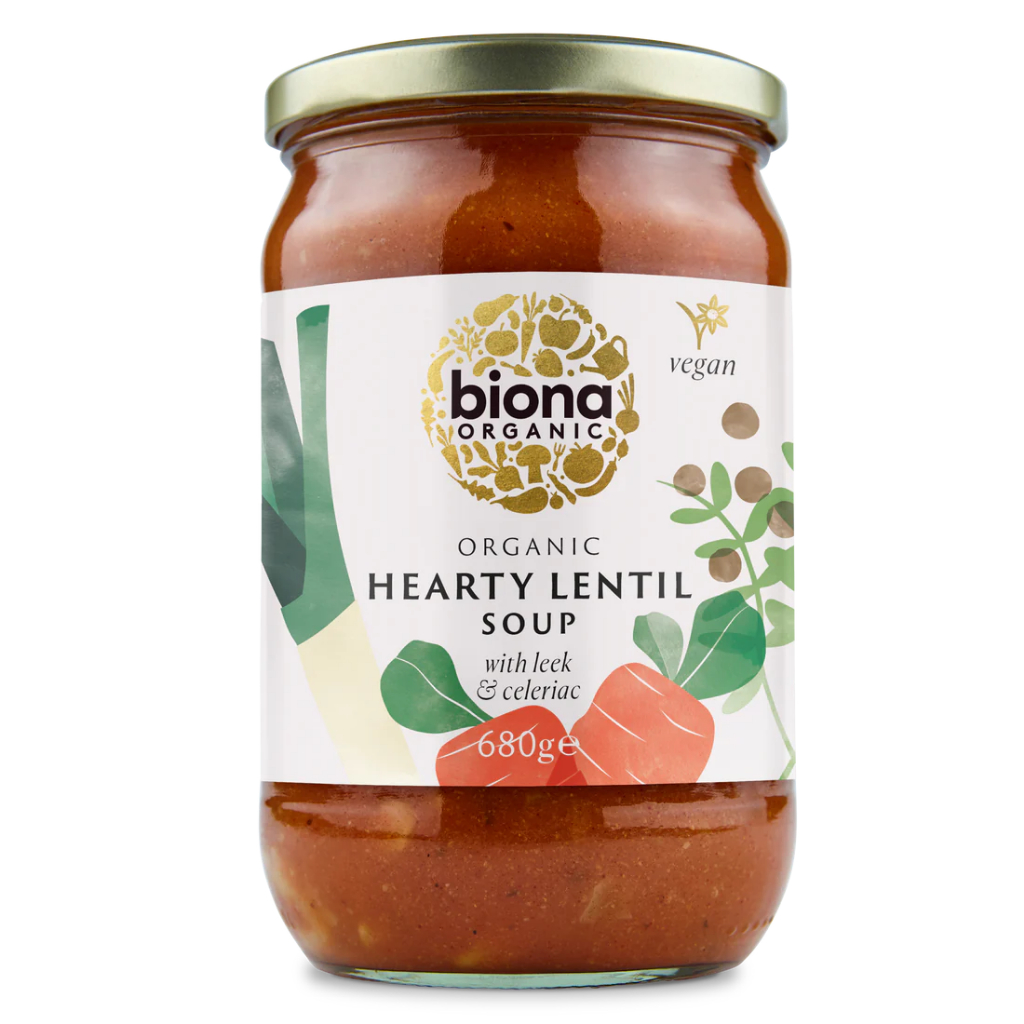 

Biona Organic Hearty Lentil Soup 680g – Sup Lentil Organik