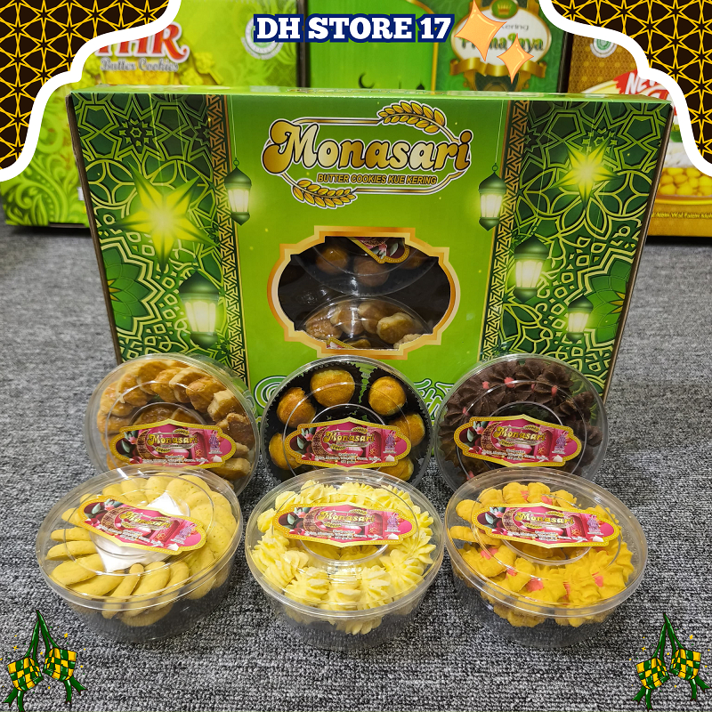 

Kue Kering Lebaran – Kue Hari Raya – Nastar, Kastengel, Putri Salju, Kue Kacang – Hampers Premium Halal BPOM – Free Bubble Wrap