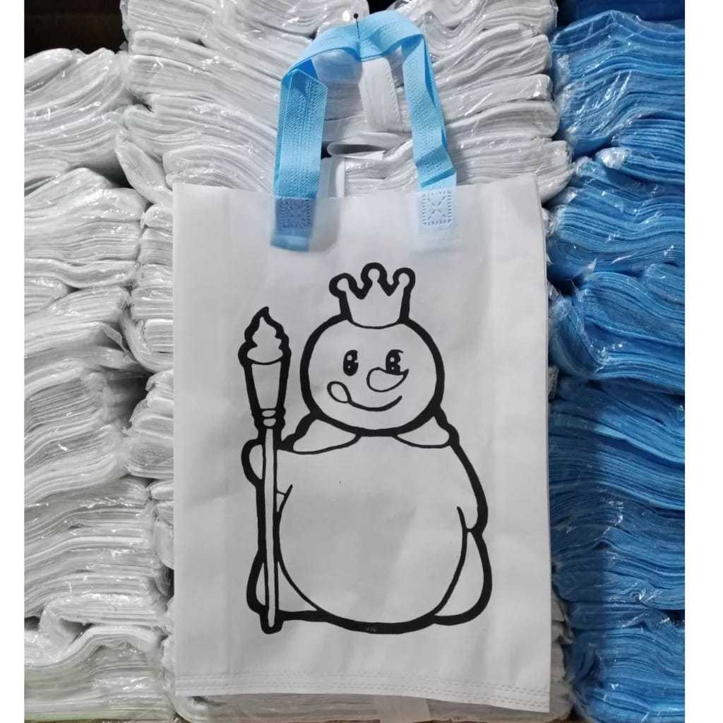 

HLM - (1pcs) Tas Spunbound Mewarnai 70 GSM Handle uk 30X40X8 Versi 2 / Tas Goodie Bag/ Tas Bahan Canvas