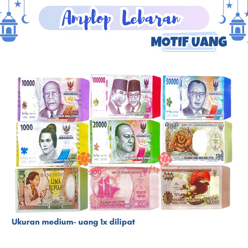 

Amplop Lebaran Medium motif Unik isi 10 Motif Jadul Amplop Idul fitri angpau Lebaran unik