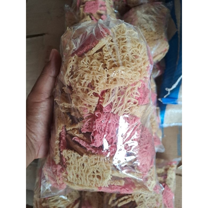 

Krupuk Eyek Eyek Singkong / gaplek Mentah 500gram Gurih Renyah Mekar