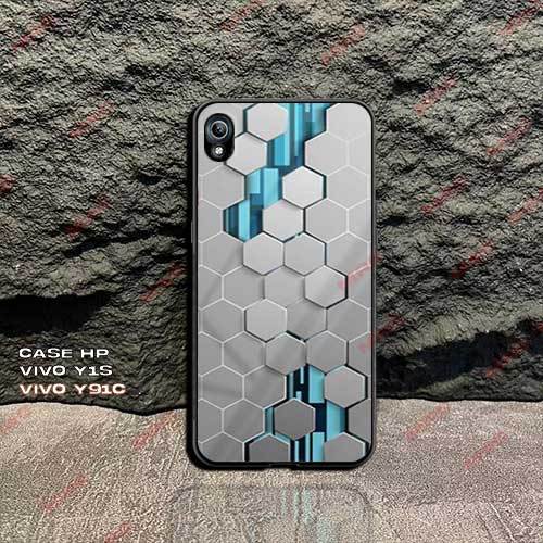 CASE VIVO Y91C / VIVO Y1S SOFTCASE HP VIVO Y91C CASING VIVO Y1S - CESING PREIMUM GLOSSY MOTIF KOTAK 