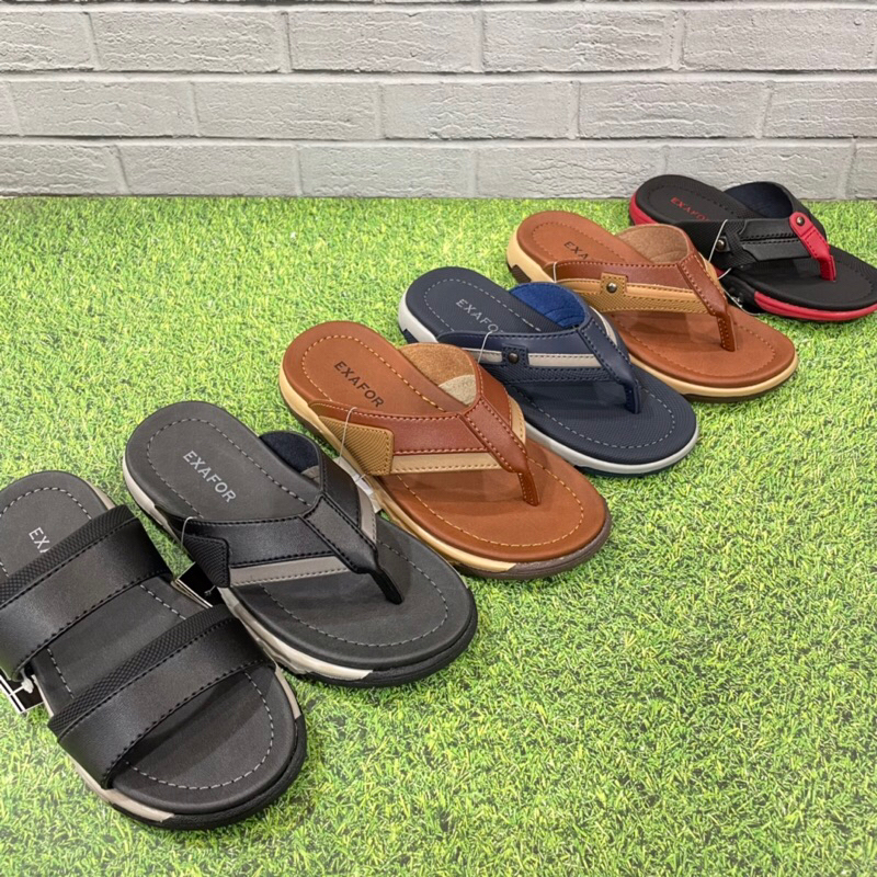 Sandal Anak Cowok Exafor Mika 02 Mika 04 Kino 04 Hugo 04 Tan Hitam Biru Hitam Merah