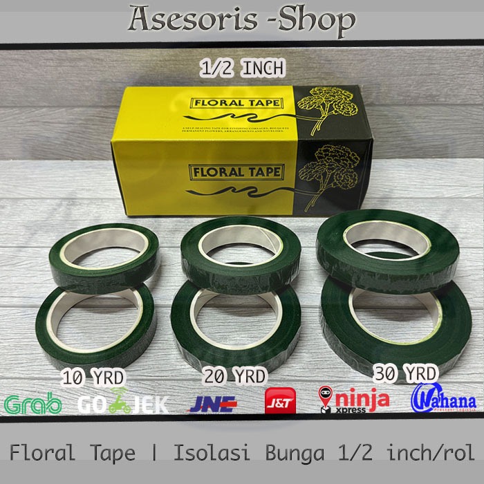 

SATUAN ECEAN Floral Tape | isolasi Solatip Bunga Warna | Solatip Daun Tangkai Bunga | Isolasi Tangkai | Lem Tangkai