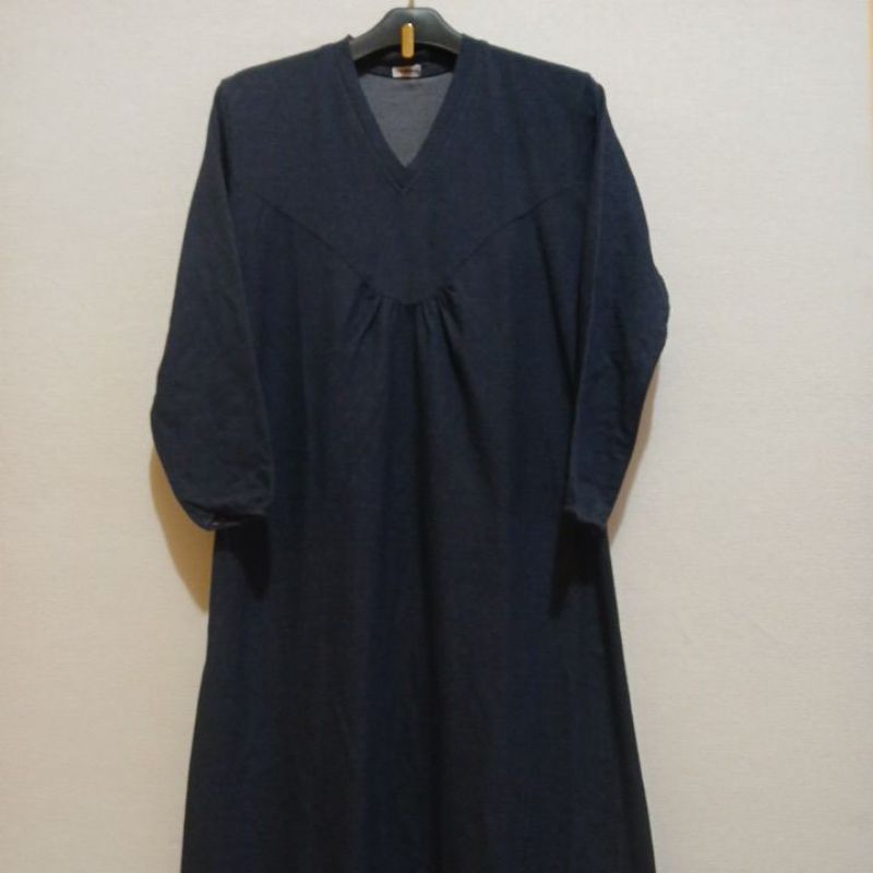 Gamis wanita denim kaos