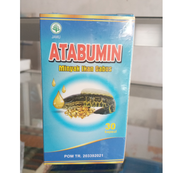 minyak ikan gabus ATABUMIN 30 kapsul/minyak ikan gabus/ ATABUMIN
