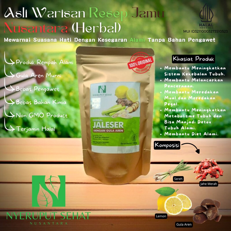 

Jamu herbal 100% warisan nusantara (Jaleser)