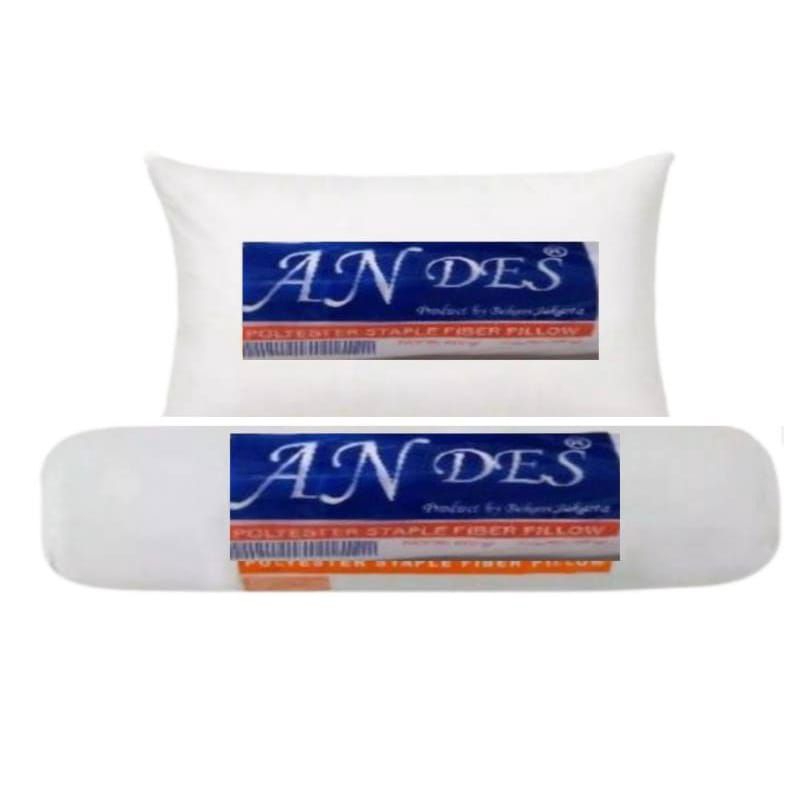 1set Bantal & Guling Tidur Andes Bantal tidur isian full Silikon grade A