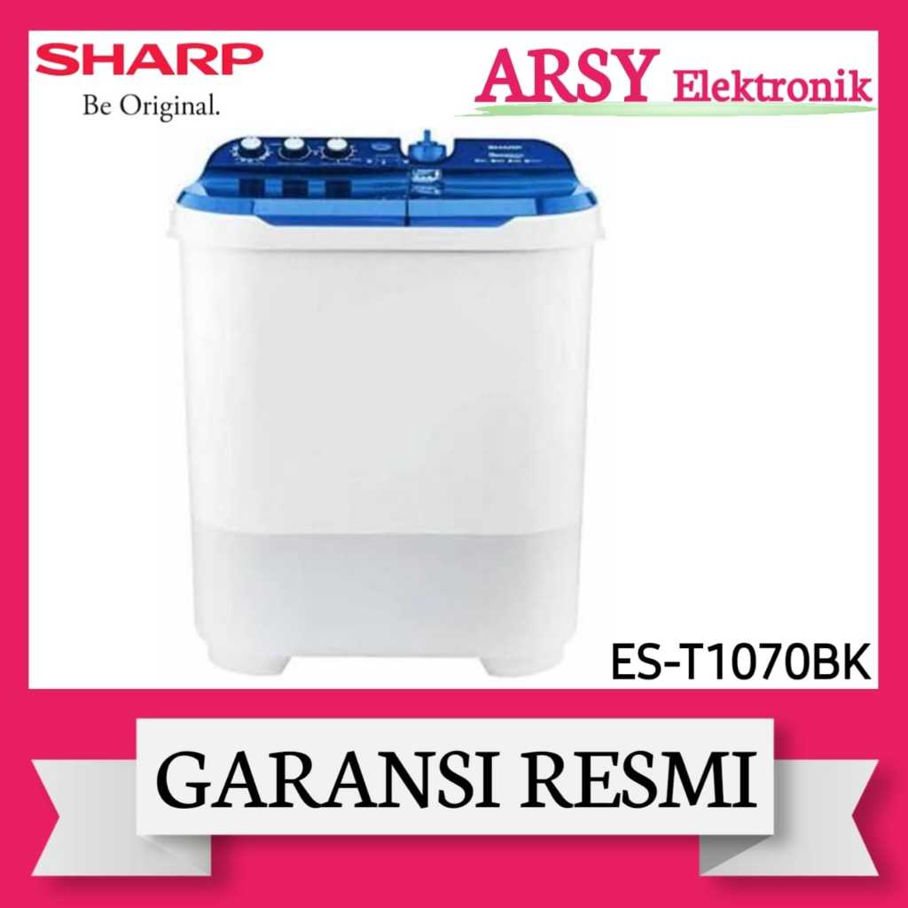 MESIN CUCI SHARP 2TABUNG 10KG ES-T1070SJGR/SHARP MESIN CUCI 2TABUNG 10KG ES-T1070SJGR GARANSI RESMI