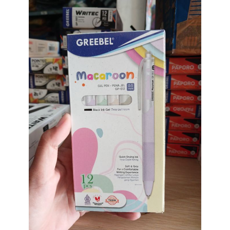 

1 PAK ISI 12 GREEBEL MACARON