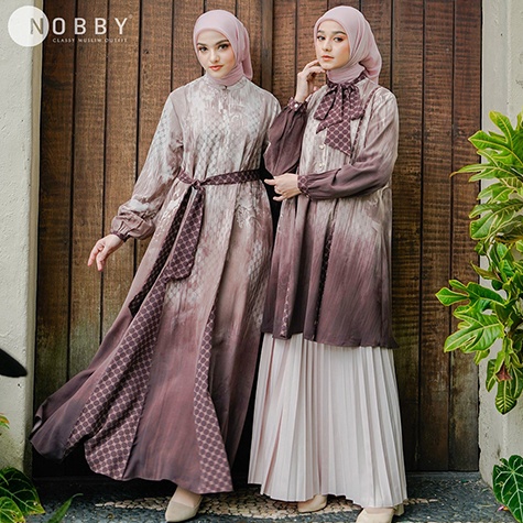 Paling Diminati Nobby Atasan Tunik Muslim Wanita Terbaru Warna Pastel Wudhu Friendly Bahan Polly Str