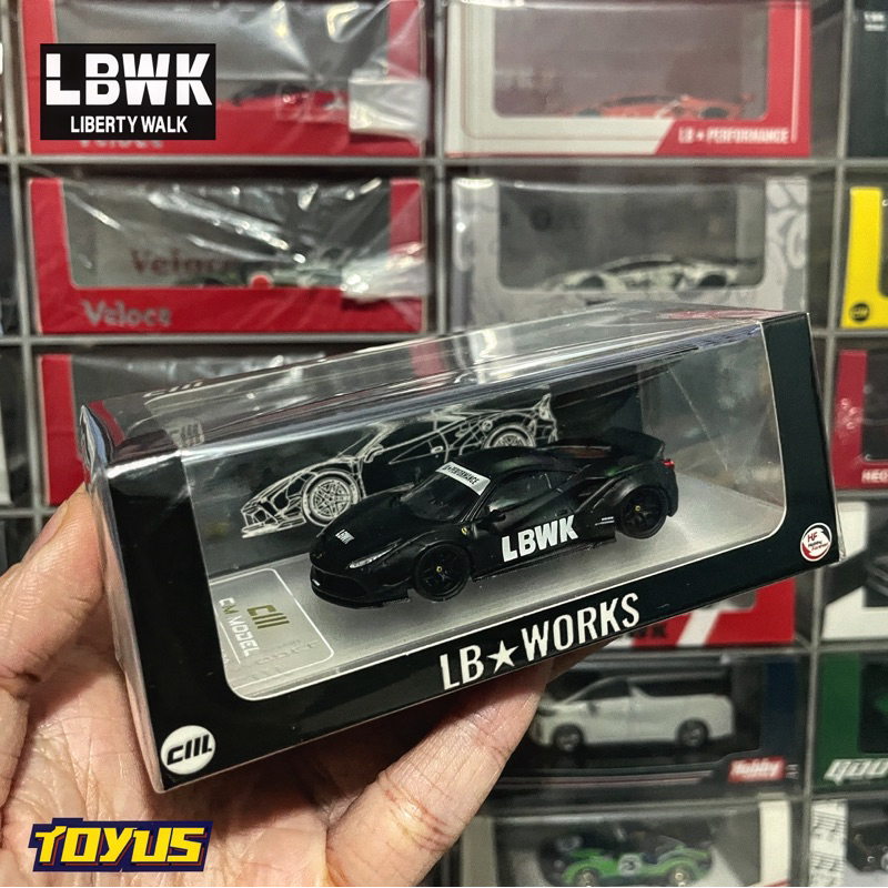 CM Model - LBWK LB Ferrari 488 Indonesia Exc Black