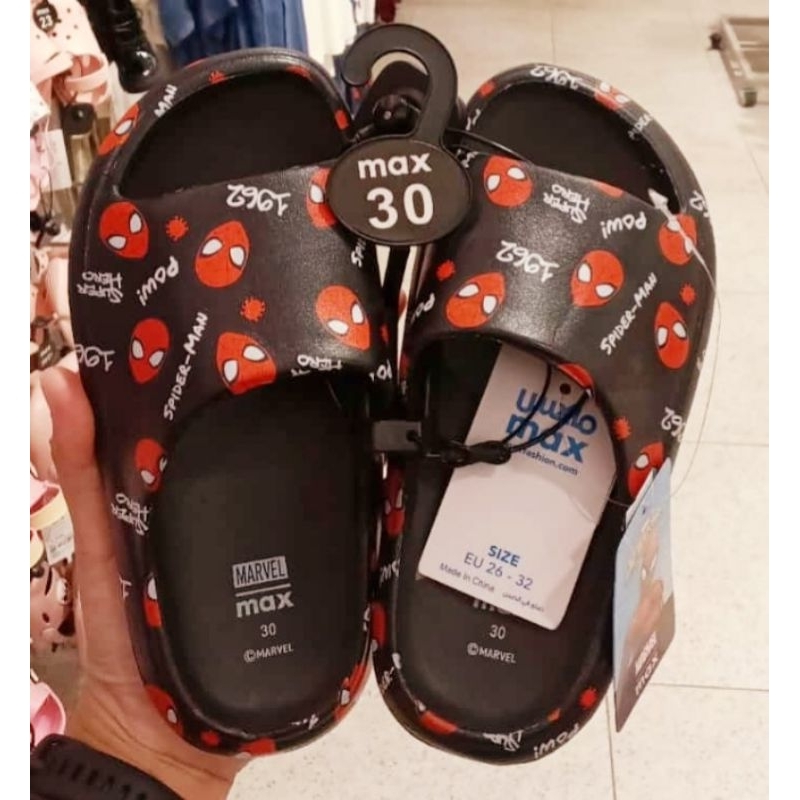 sandal anak spiderman sandal slip on karakter spiderman topi anak spiderman topi glitter spiderman t