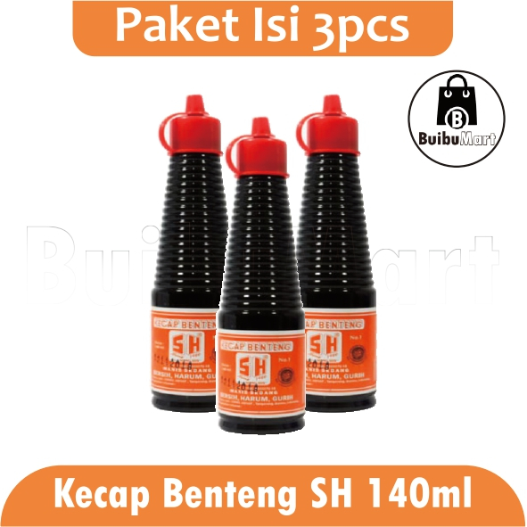 

[ 3pcs ] SH Benteng Kecap Manis Kemasan Botol 140ml x3pcs