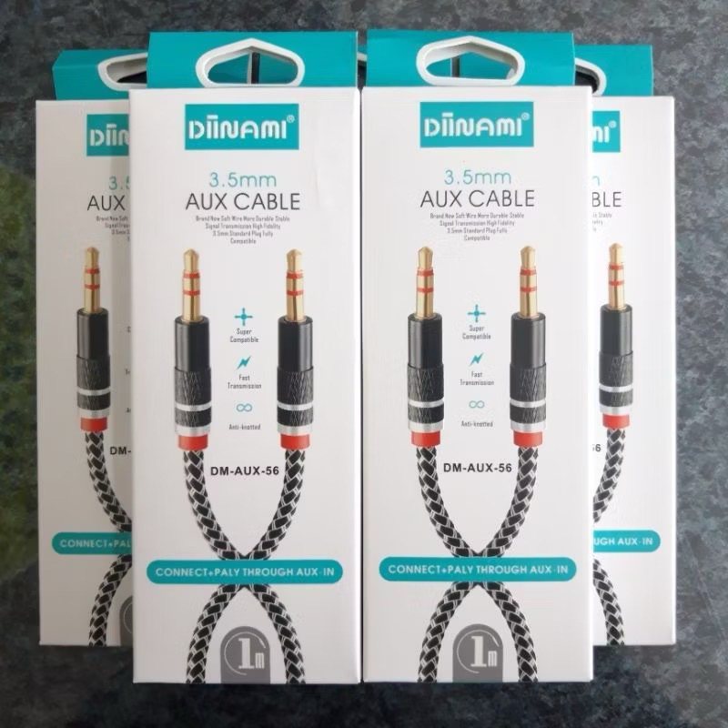Kabel Aux Kabel Audio Diinami Jack 3.5MM 1Meter DM-AUX-55