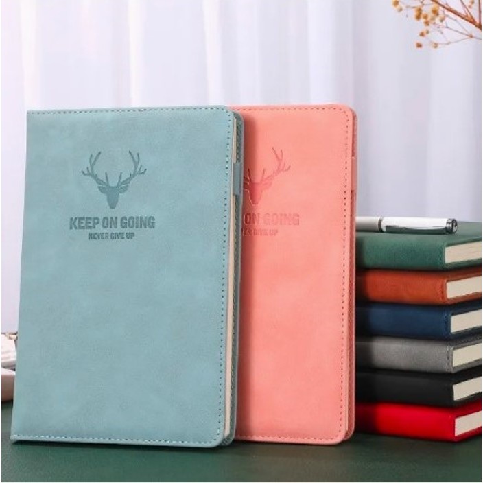 

Buku Diary Jurnal Catatan Harian Notebook A5 Cover Kulit 80 GSM 360 Halaman