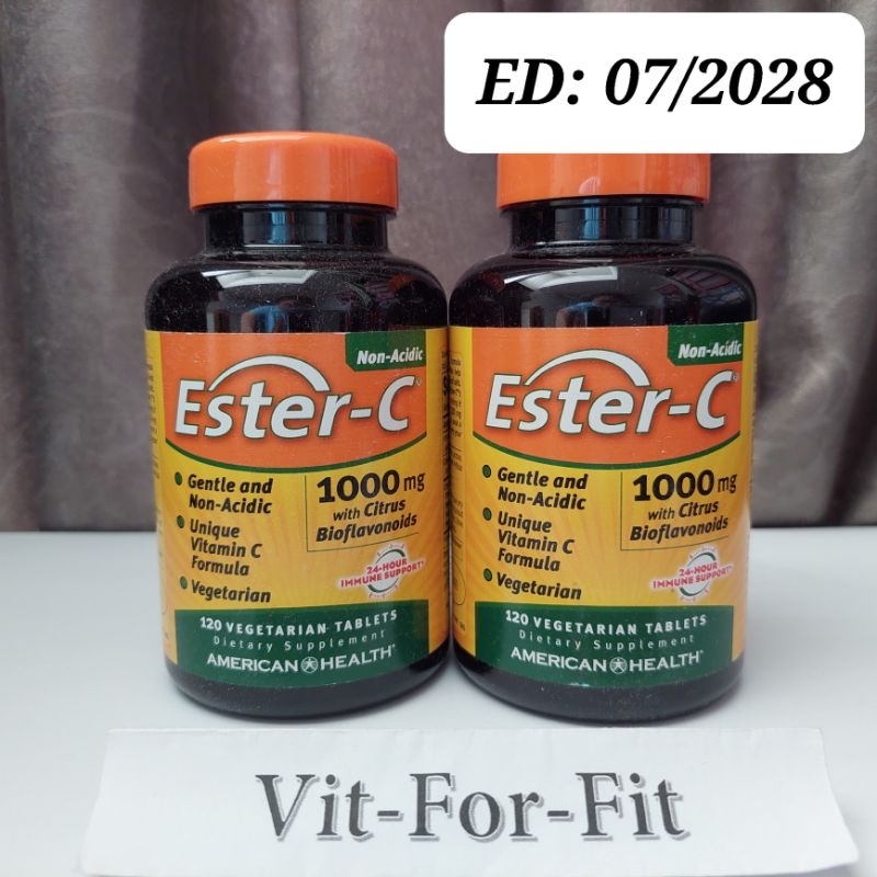 American Health Ester C 1000 mg With Citrus Bioflavonoids 120 veg tabs / Ester C 1000mg
