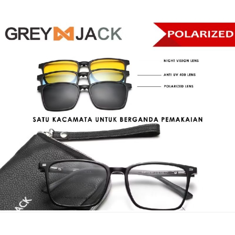 Kacamata Grey Jack Clips On
