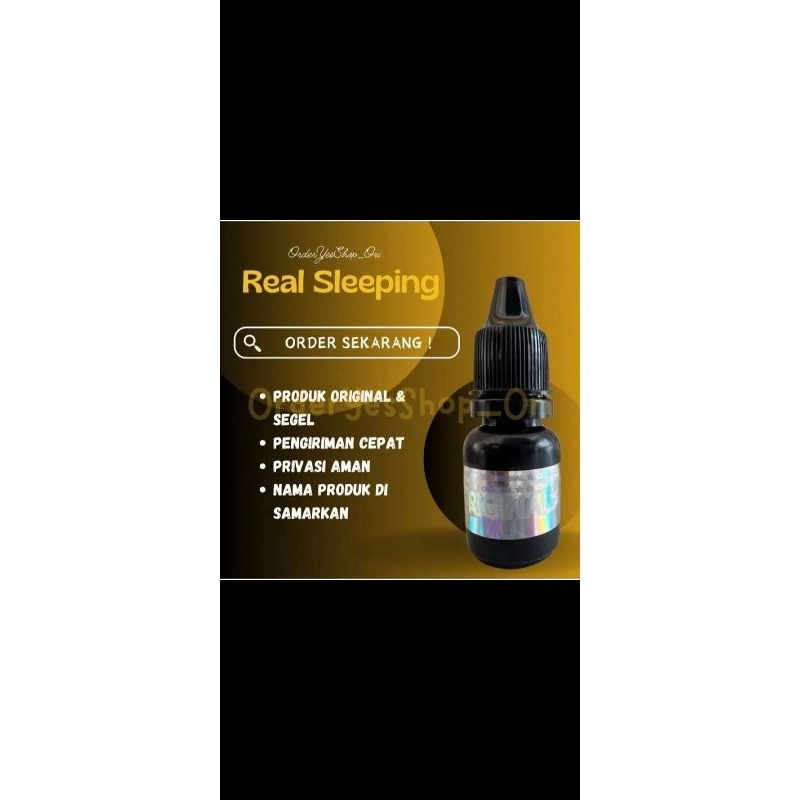 REAL SLEEP suplemen tetes atasi insomia susah tidur kecemasan dan pegel