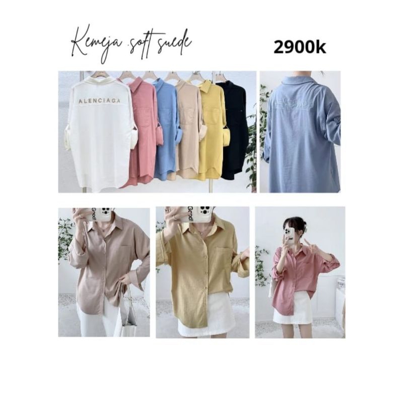 New - Atasan Kemeja Wanita Terbaru Kekinian / Atasan Blouse - Kemeja Wanita Import Premium / Kemeja 