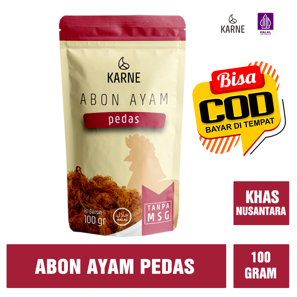 

Chicken Floss Crunchy Spicy Abon Ayam Pedas Karne 100 gram