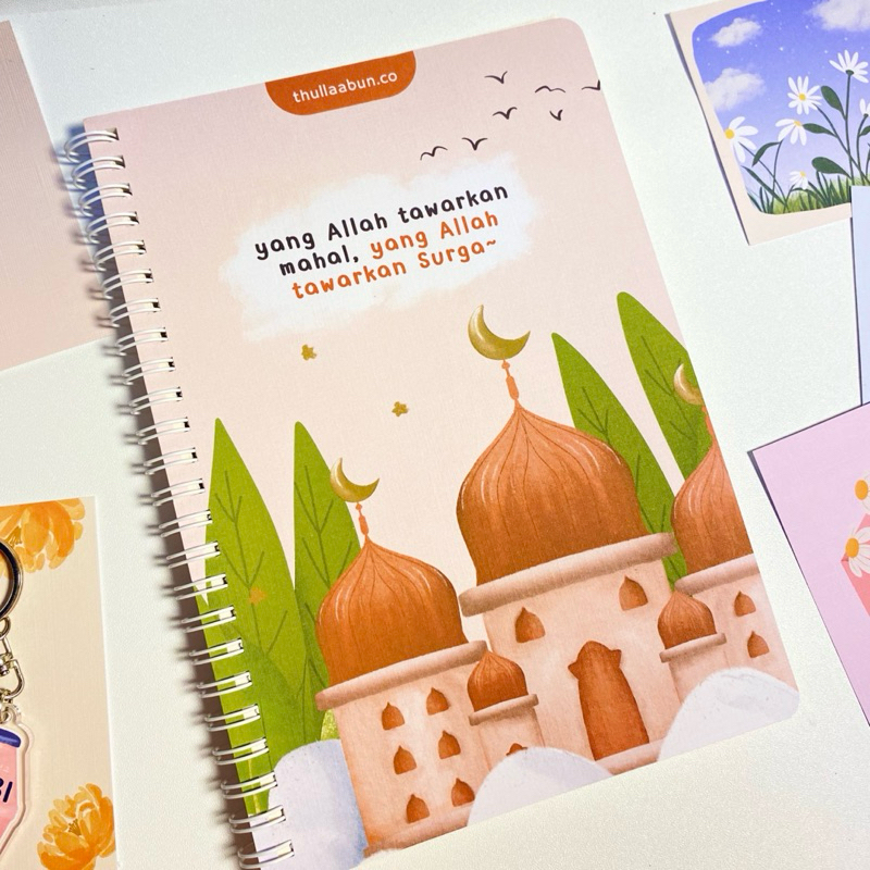 

Yang Allah Tawarkan Surga | Notebook Spiral | Hardcover | Softcover | Custom Notebook | Hadiah Muslim