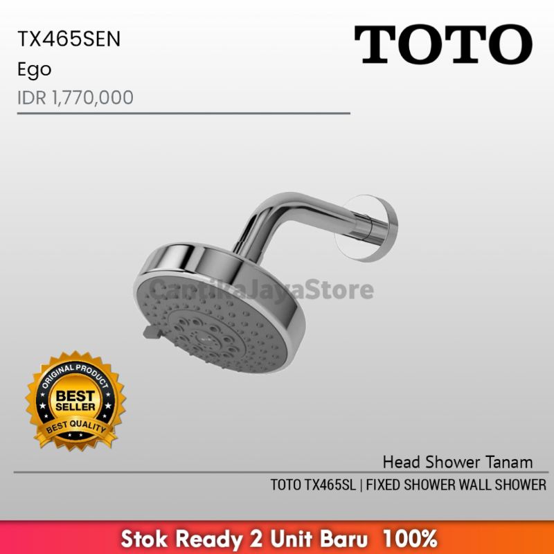 TOTO TX465SL | FIXED SHOWER WALL SHOWER HEAD SHOWER TX 465 SL