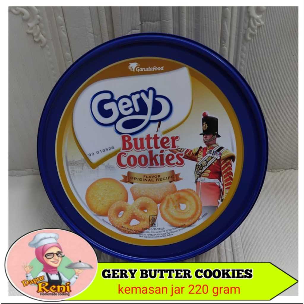 

Gery butter cookies original recipe 225gr kemasa jar