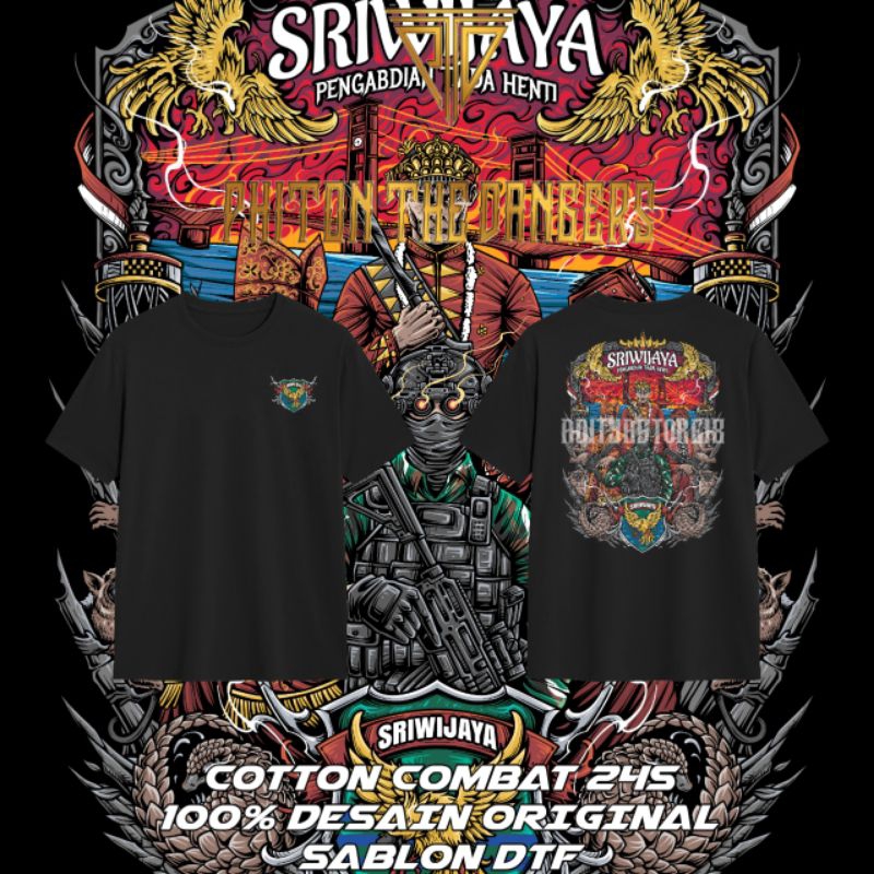 Kaos Polo Hodie Kemeja Hodie Balaclava Tactical KODAM SRIWIJAYA