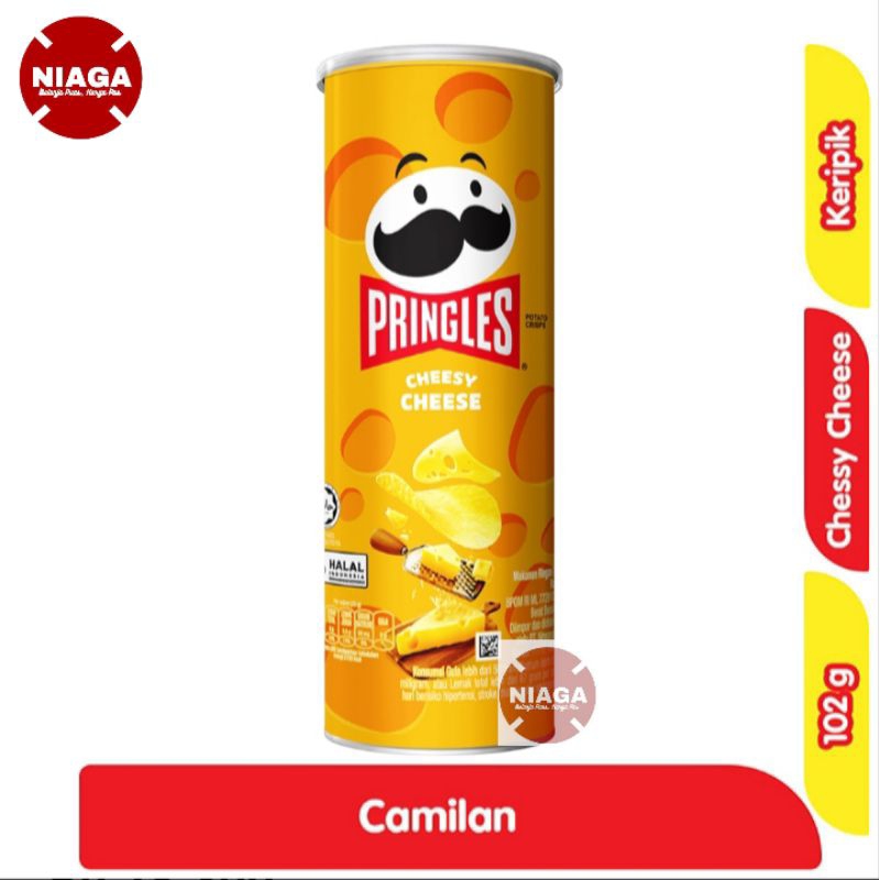 

Pringles Keripik Kentang Keju CheesyKaleng 102 g