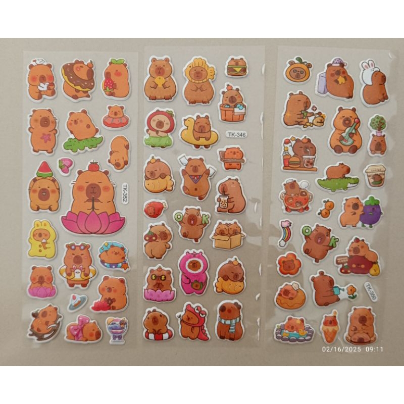 

Stiker timbul CAPYBARA 7x19cm