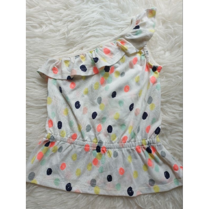 Baju Atasan Anak Perempuan Polkadot Tali Satu