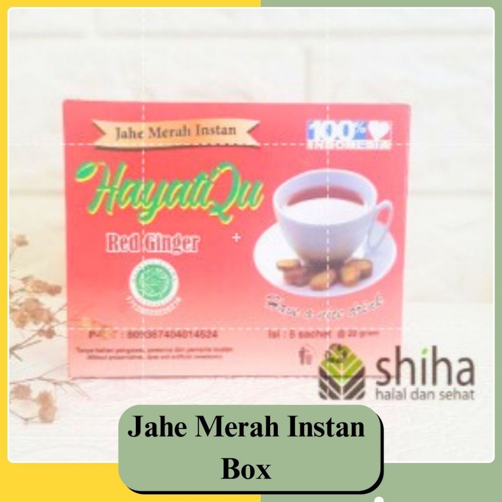 

SHIHA- Jahe Merah Instan Box Hayati isi 5 x 20 gr |