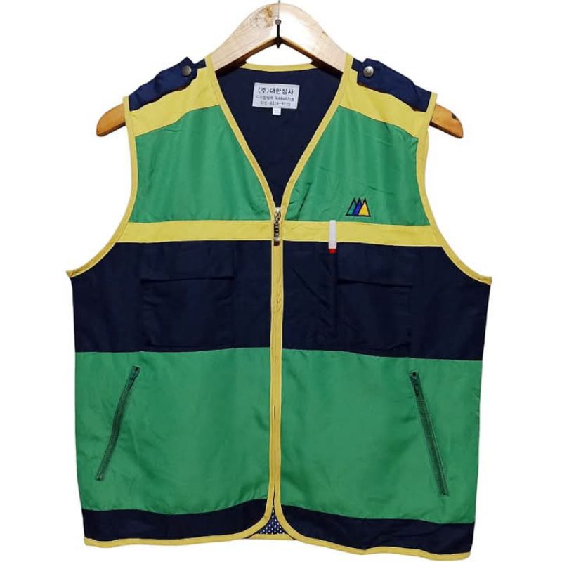 Vest tactical multipocket KOREA CIVIL DEFENSE size XL fit L rompi hiking mancing proyek