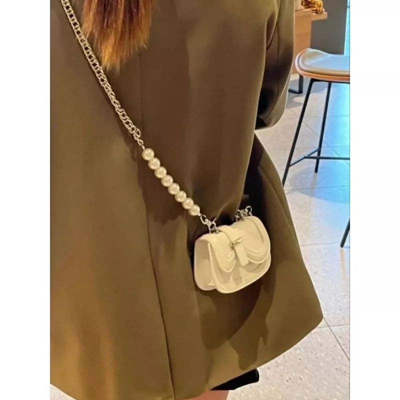 Jenny Tas selempang mini Ranta mutiara/Tas selempang bahu wanita/Sling bag wanita/Tas mini/Korea sty