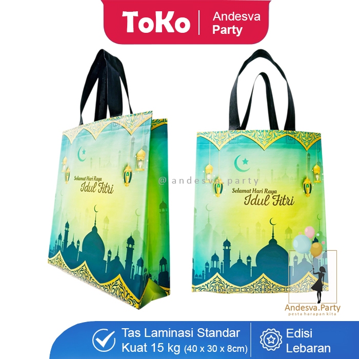 

(isi 12) Goodie bag lebaran laminasi elegant / kantong Idul Fitri Lebaran Ramadhan standar