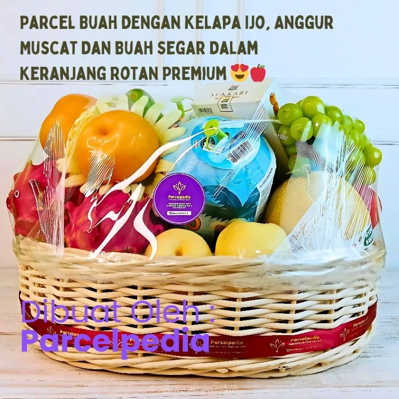 

Parcelpedia Parcel Hampers Buah Segar Bogor Dengan Keranjang Rotan Premium | Apin Series