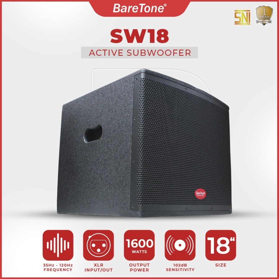 (JUAL 1 BUAH) Subwoofer Baretone SW18/ SW-18/ SW 18 – ORIGINAL DAN GARANSI RESMI