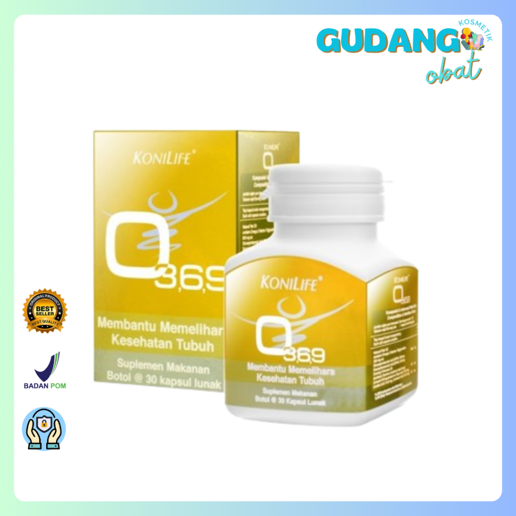 Konimex Konilife Omega 369 30's - Omega 3-6-9, 3 6 9, Suplemen Jantung, Stroke, Kolesterol, Rematik