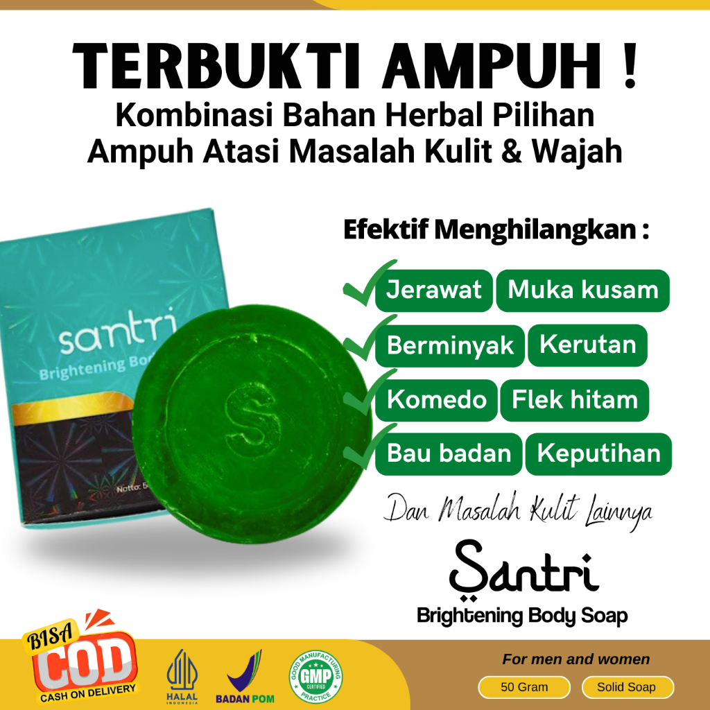 Sabun Pencuci Muka Pria Wanita Menghilangkan Jerawat Muka Kusam Berminyak Kerutan Komedo Flek Hitam
