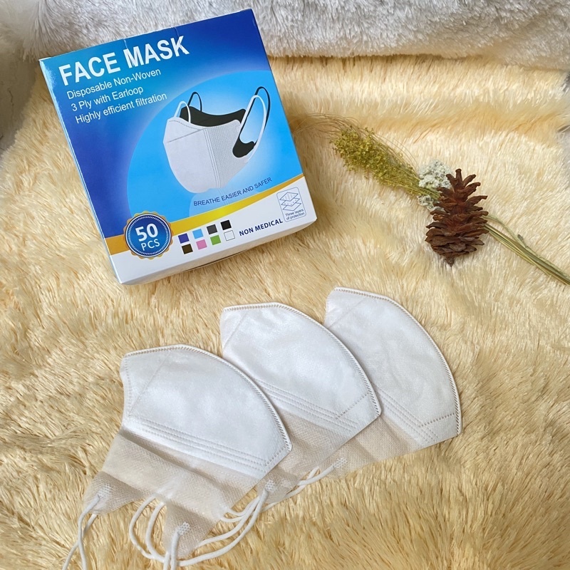 MASKER DUCKBILL 50 PCS FACE MASK DENGAN BOX