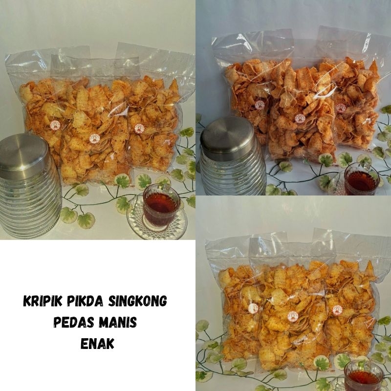 

pikda singlong /pedas manis /olahan singkong pikda 250 gram