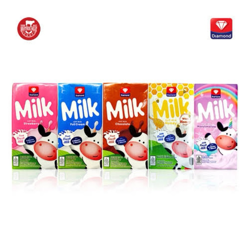 

Susu UHT Diamond 125 ml Perdus Isi 40 Pcs
