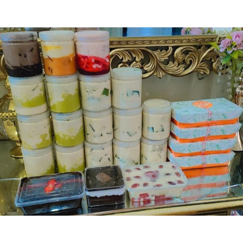 

Dessert Sago, Puding, Dessert Box, Brownis, Salad