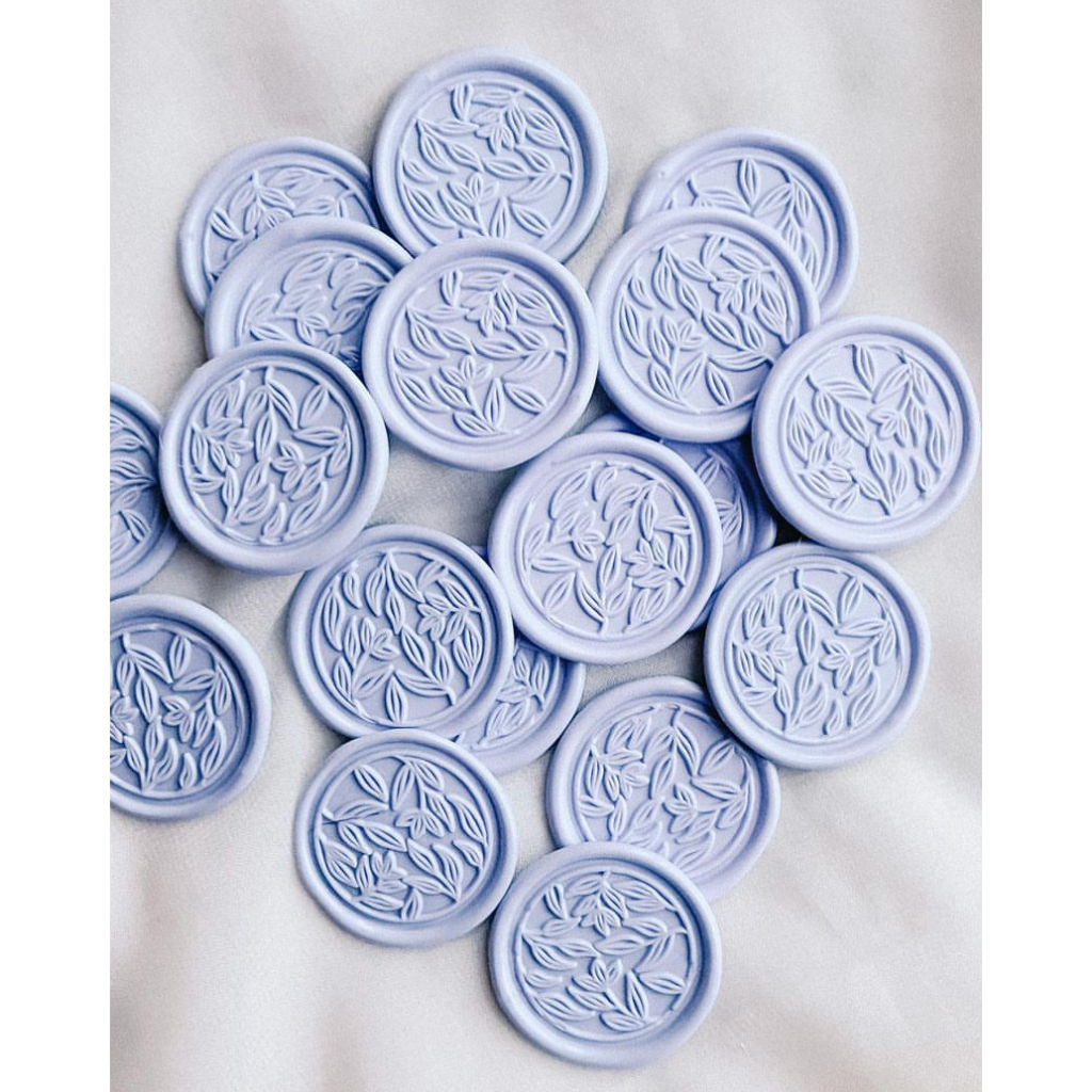 

SOFT LILAC COLOR 1 Pieces Wax seal coinbulat sticker instan segel vintage undangan / DIY Hampers / Wax Octagon GUN #PALETESTAMP