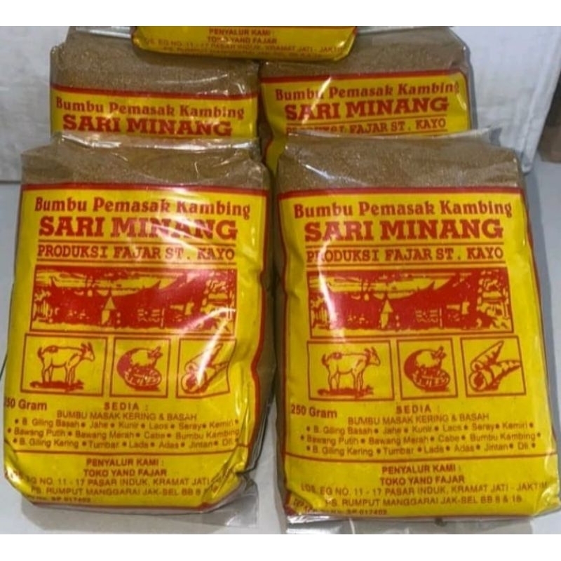 

Bumbu Kambing Sari minang 1000 gram
