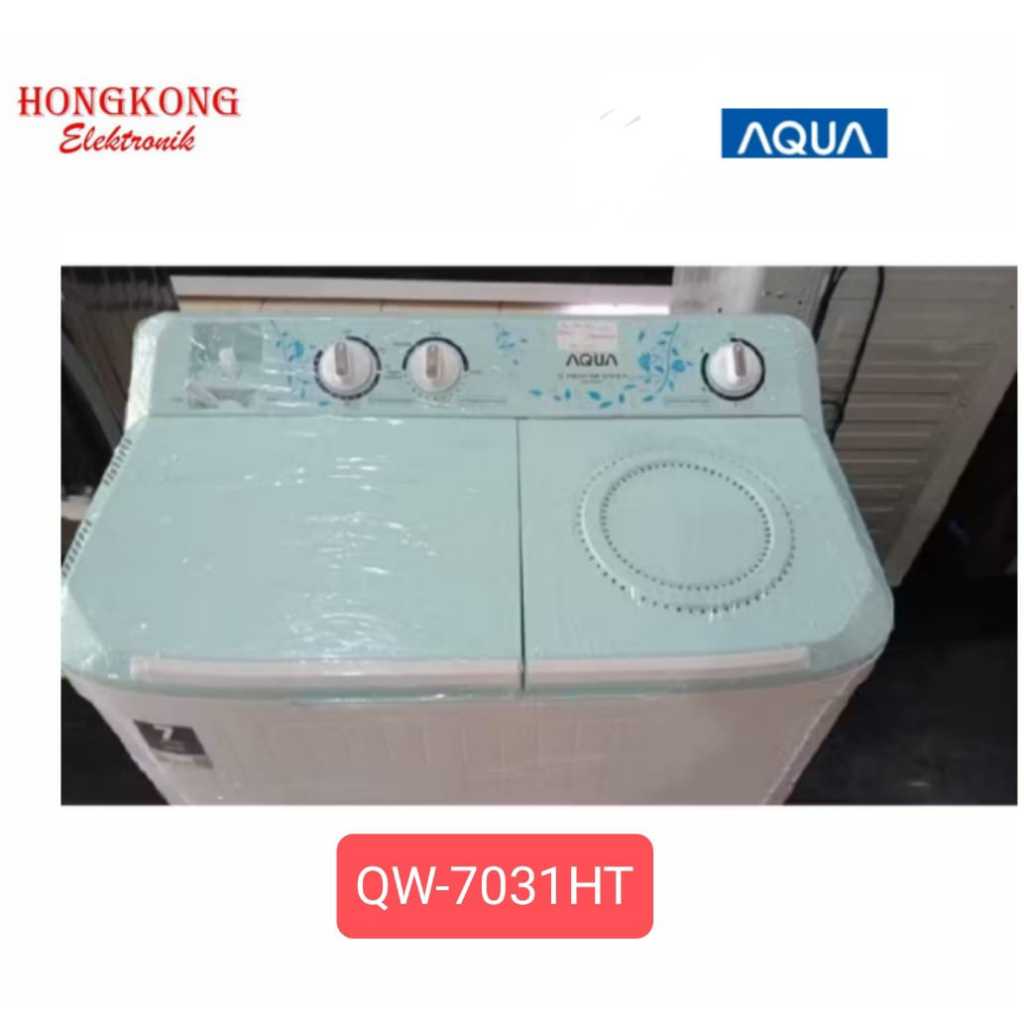MESIN CUCI AQUA QW-7031HT 2 TABUNG 7 KG QW 7031 HT