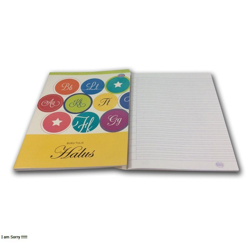 

BUKU HALUS GARIS 3 / BUKU SAMBUNG GARIS 3 / BUKU TULIS HALUS UKURAN QWARTO HARGA PER 1 PCS